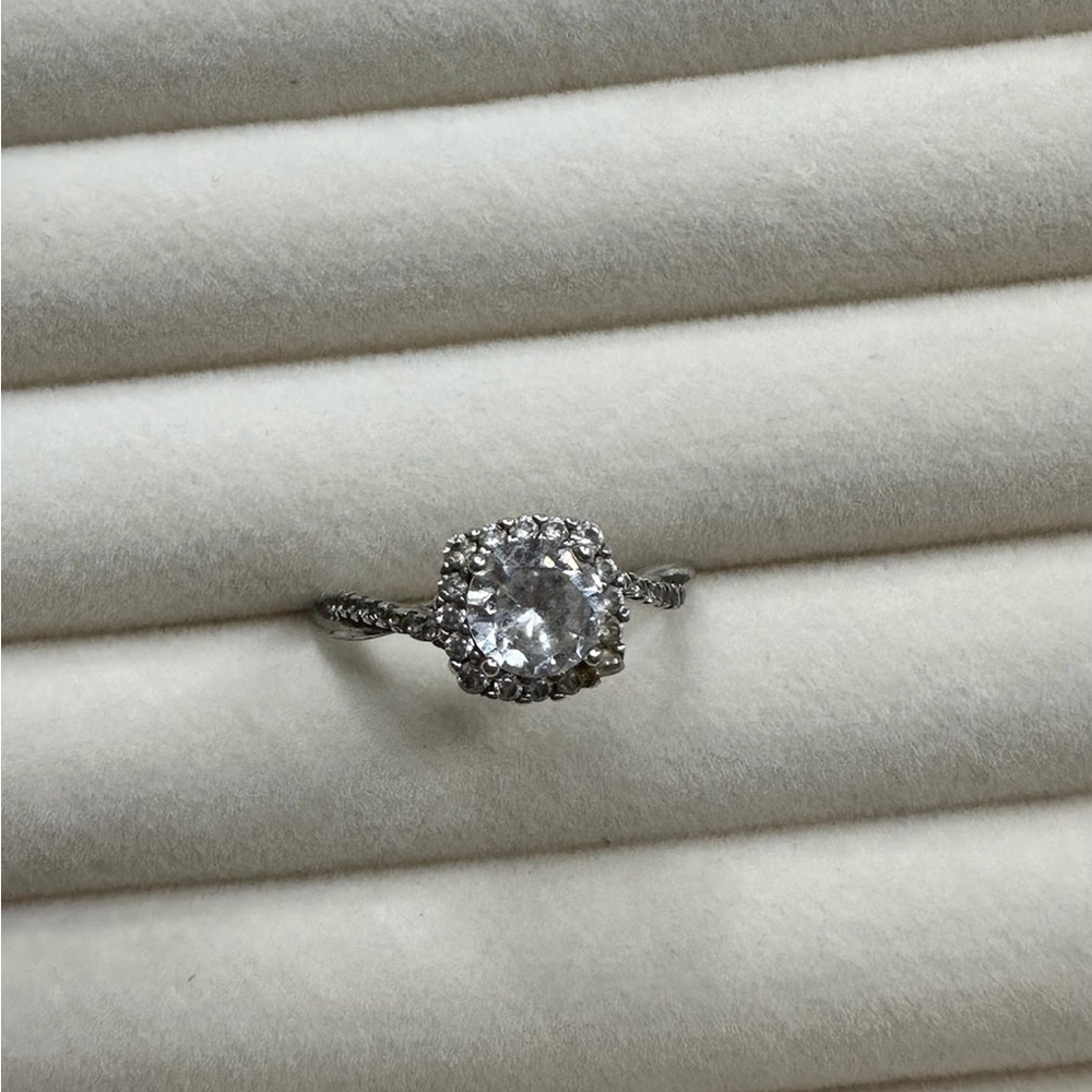 square silver ring